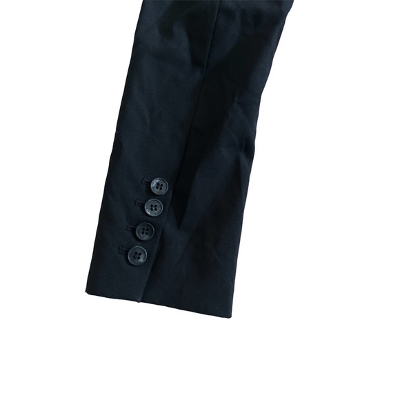 Women 6 Theory Amanda Blazer Wool 2 Button Black Suit Career Work Lined - Picture 4 of 6